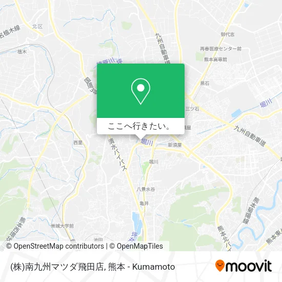 (株)南九州マツダ飛田店地図