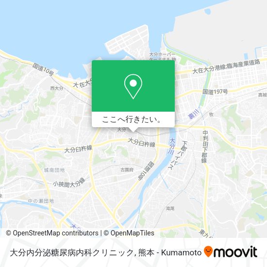 大分内分泌糖尿病内科クリニック地図