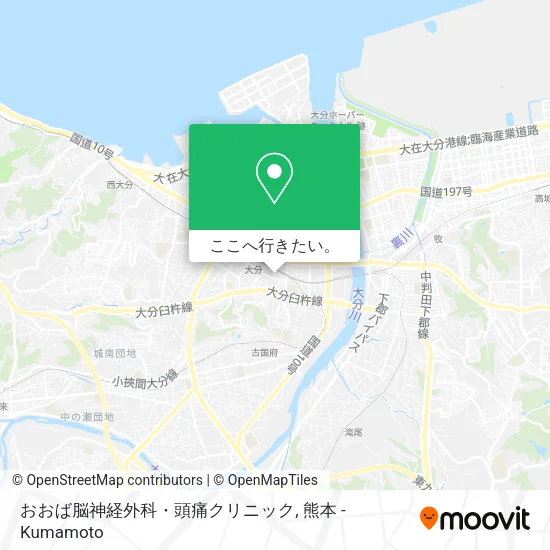 おおば脳神経外科・頭痛クリニック地図