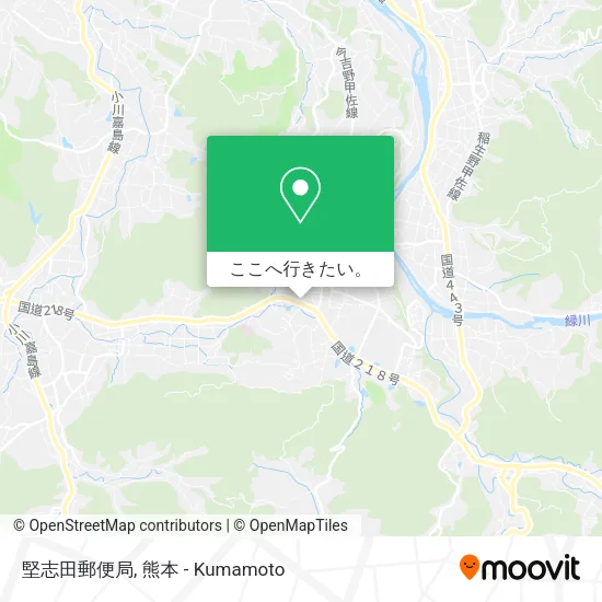 堅志田郵便局地図