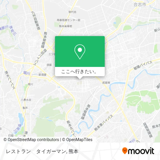 レストラン　タイガーマン地図