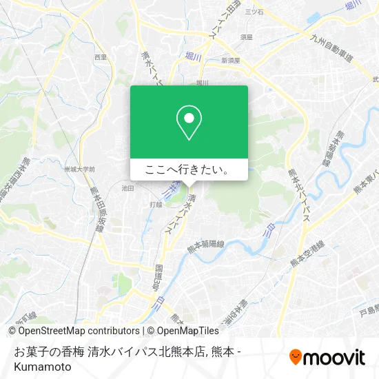 お菓子の香梅 清水バイパス北熊本店地図