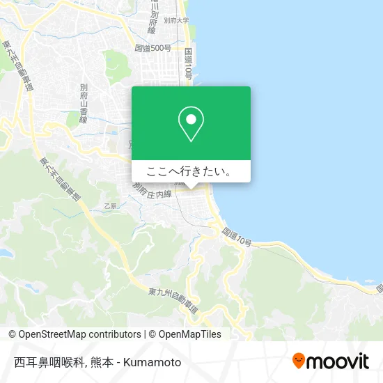 西耳鼻咽喉科地図
