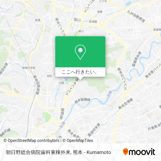 朝日野総合病院歯科東棟外来地図