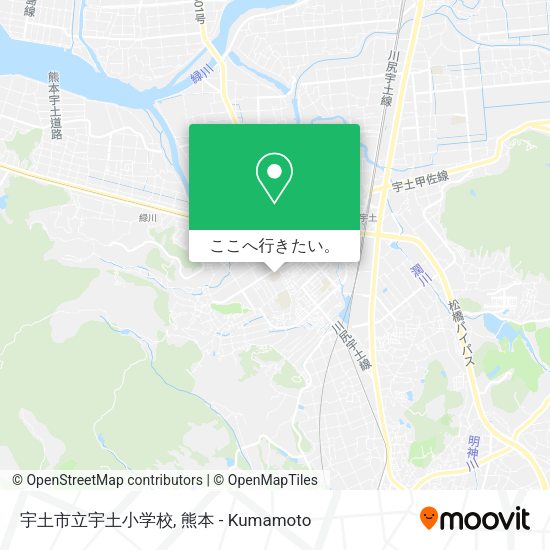 宇土市立宇土小学校地図