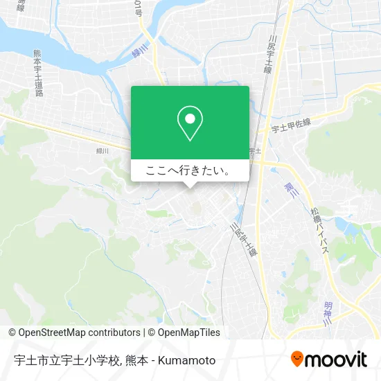 宇土市立宇土小学校地図