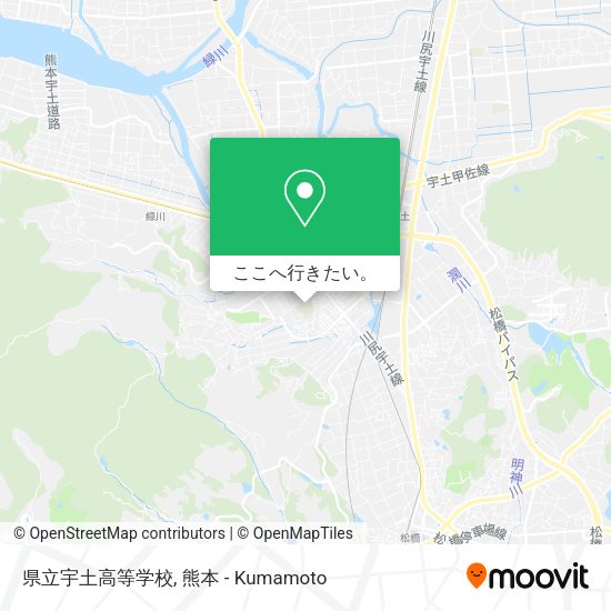 県立宇土高等学校地図