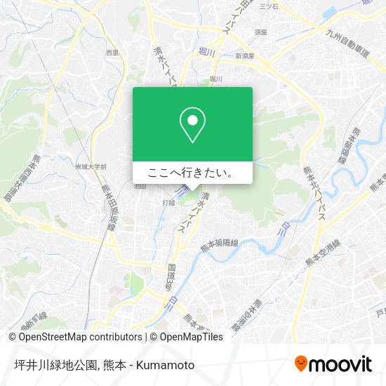 坪井川緑地公園地図