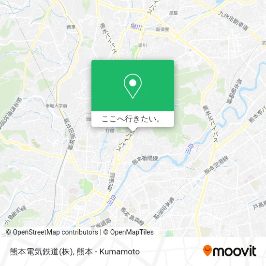 熊本電気鉄道(株)地図