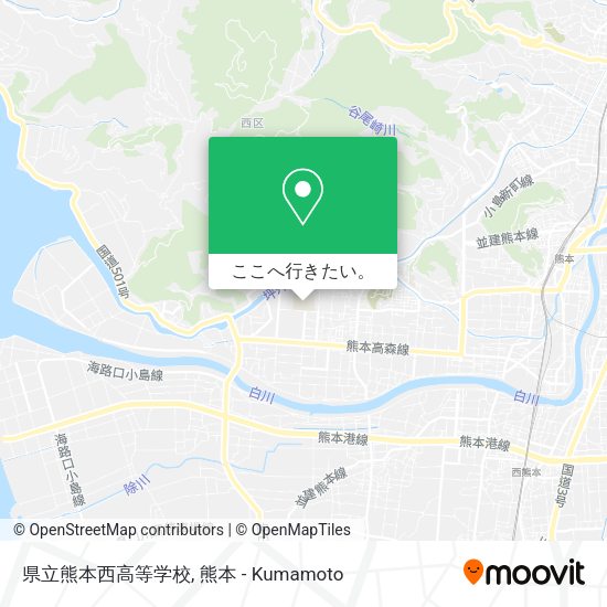 県立熊本西高等学校地図