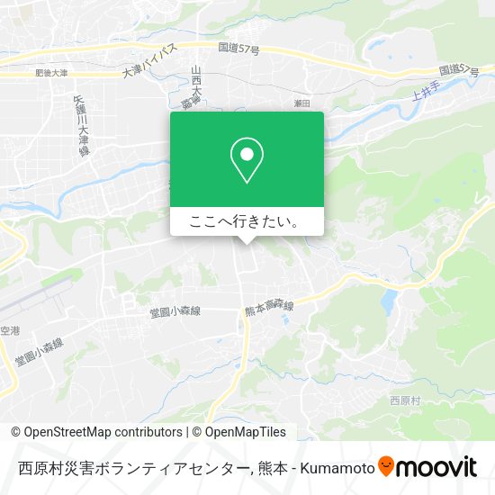 西原村災害ボランティアセンター地図