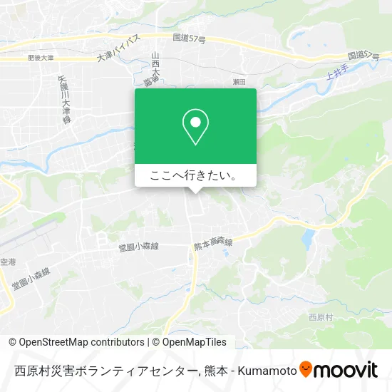西原村災害ボランティアセンター地図
