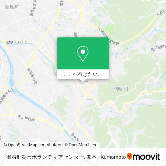 御船町災害ボランティアセンター地図