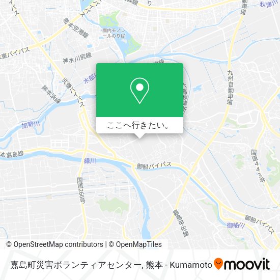 嘉島町災害ボランティアセンター地図