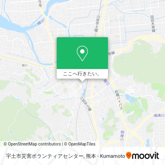 宇土市災害ボランティアセンター地図