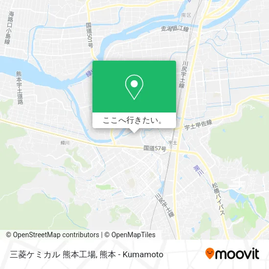 三菱ケミカル 熊本工場地図