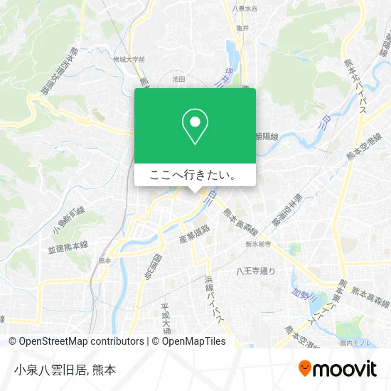 小泉八雲旧居地図