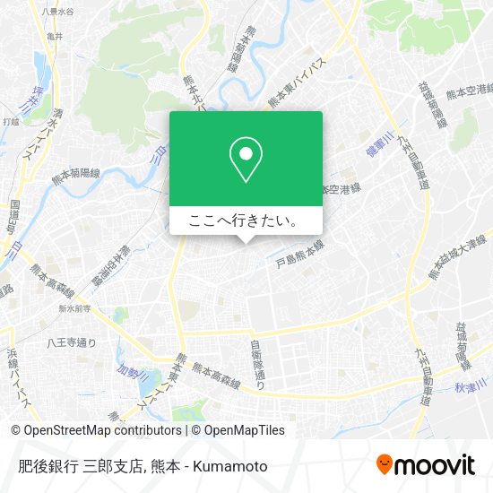 肥後銀行 三郎支店地図