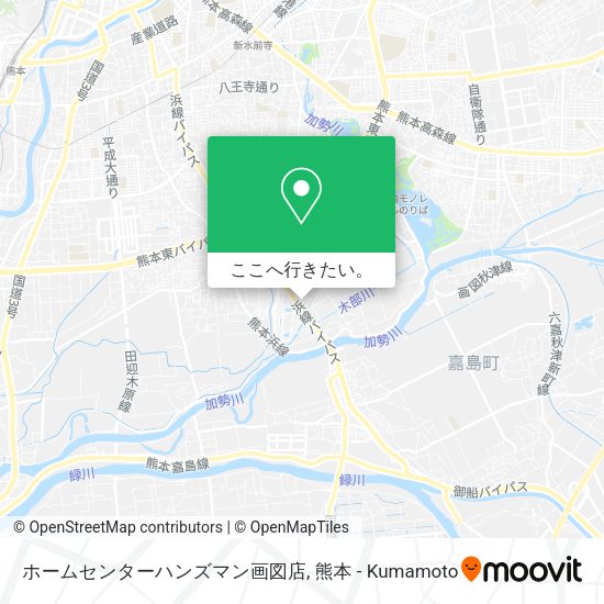ホームセンターハンズマン画図店地図