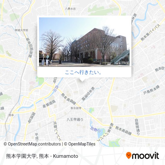 熊本学園大学地図