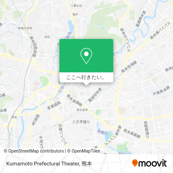 Kumamoto Prefectural Theater地図