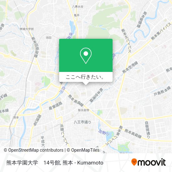 熊本学園大学　14号館地図