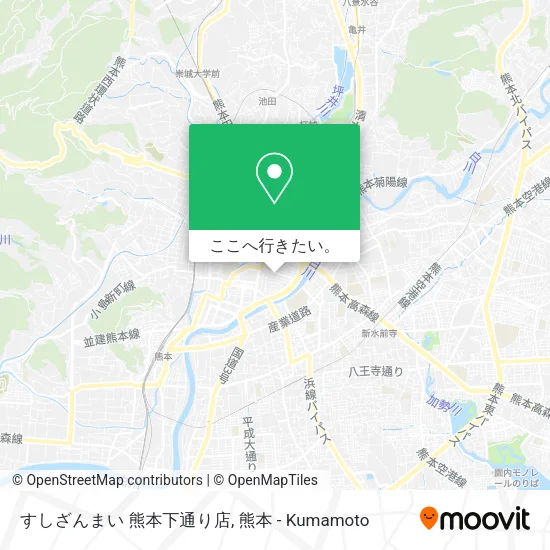 すしざんまい 熊本下通り店地図