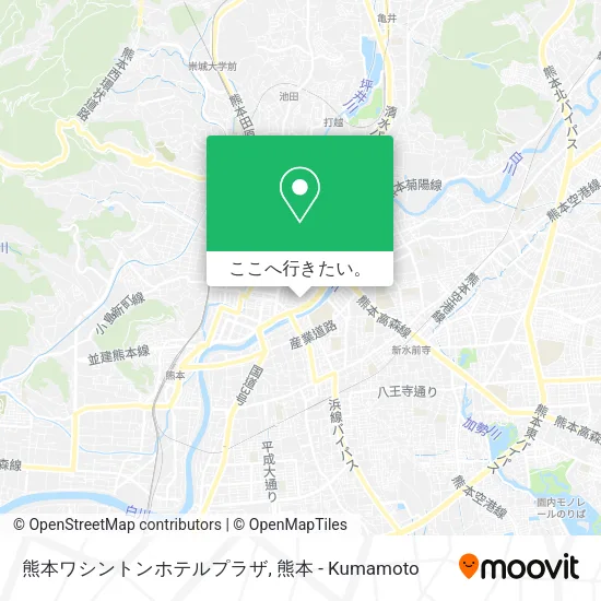 熊本ワシントンホテルプラザ地図