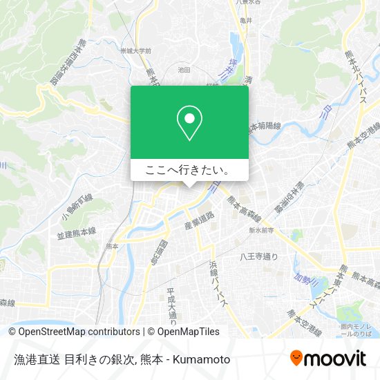 漁港直送 目利きの銀次地図
