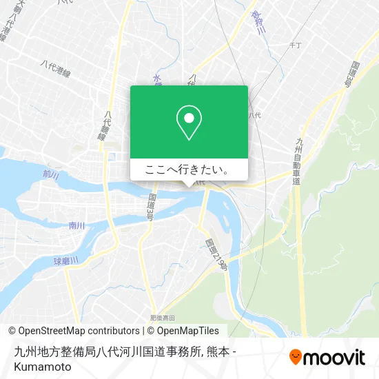 九州地方整備局八代河川国道事務所地図