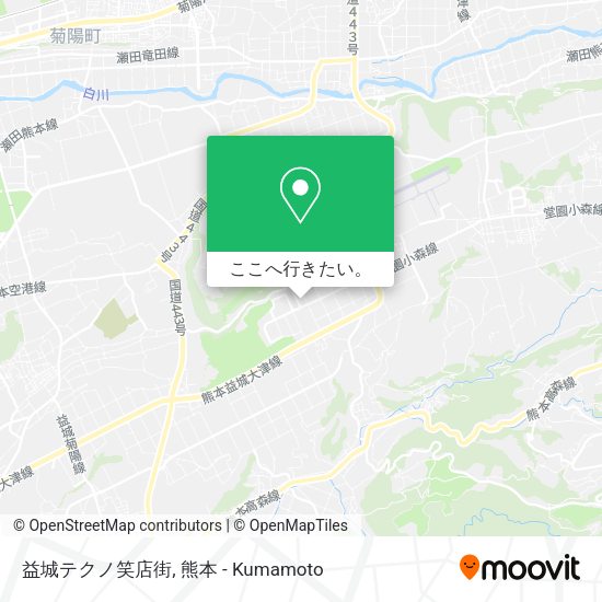 益城テクノ笑店街地図