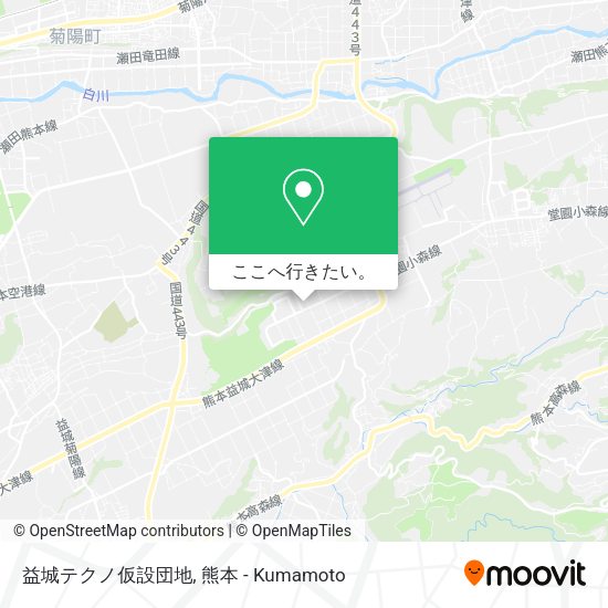 益城テクノ仮設団地地図