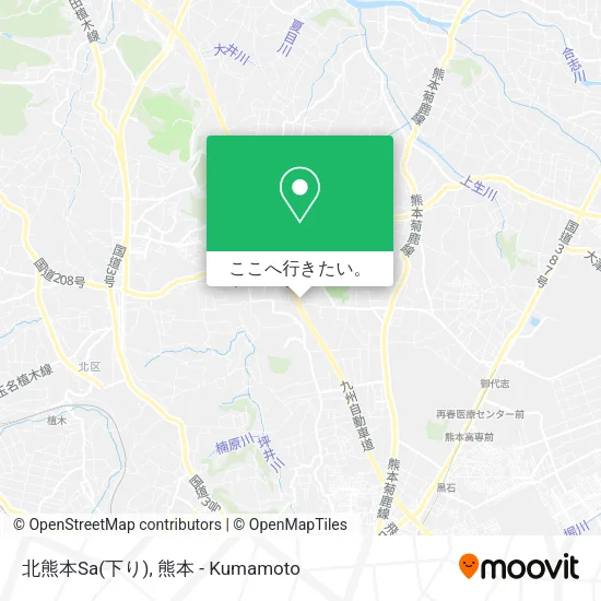 北熊本Sa(下り)地図
