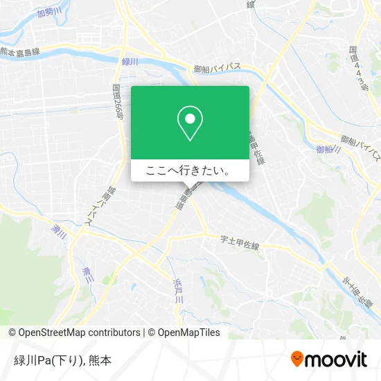 緑川Pa(下り)地図