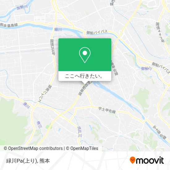 緑川Pa(上り)地図