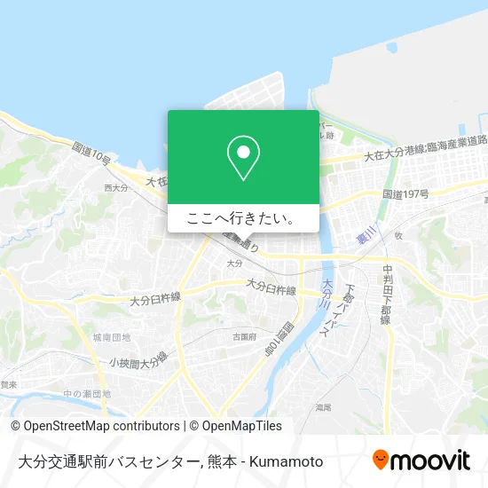大分交通駅前バスセンター地図