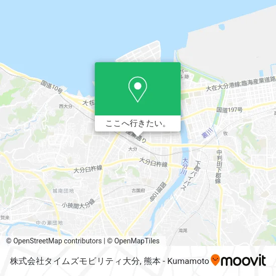 株式会社タイムズモビリティ大分地図