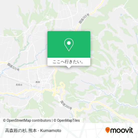 高森殿の杉地図