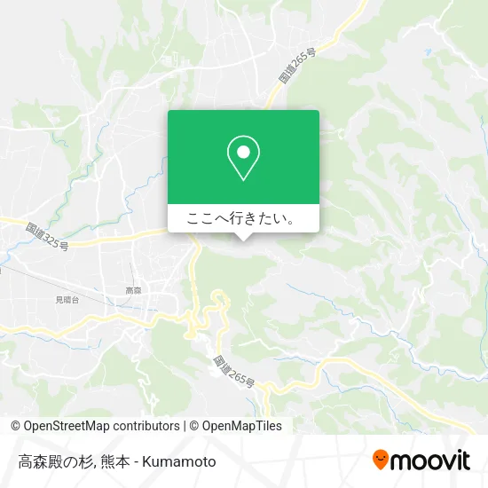 高森殿の杉地図