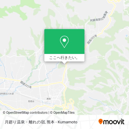 月廻り温泉・離れの宿地図