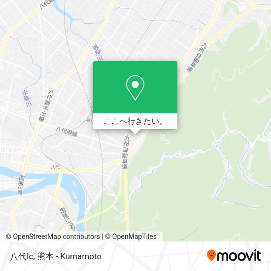 八代Ic地図