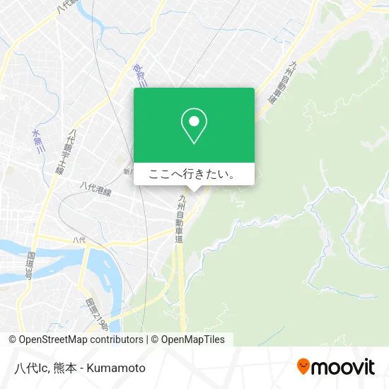 八代Ic地図
