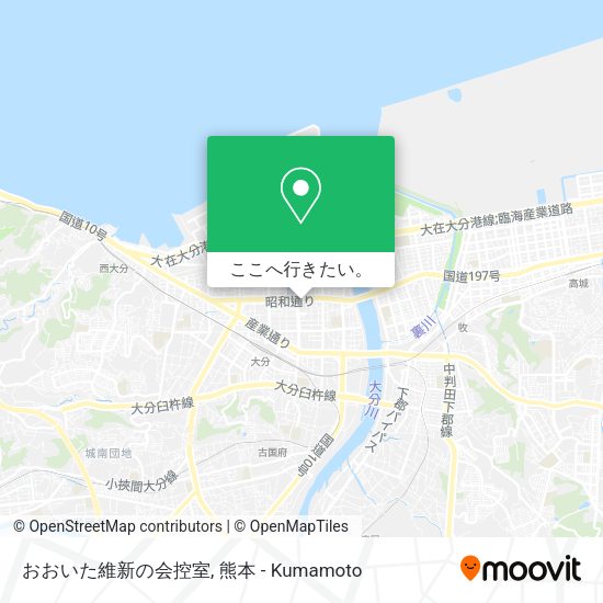 おおいた維新の会控室地図