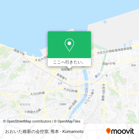 おおいた維新の会控室地図