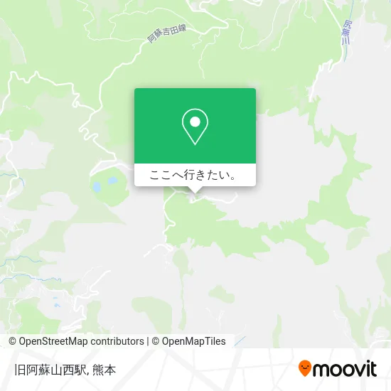 旧阿蘇山西駅地図