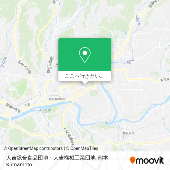 人吉総合食品団地・人吉機械工業団地地図