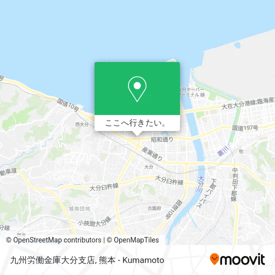 九州労働金庫大分支店地図