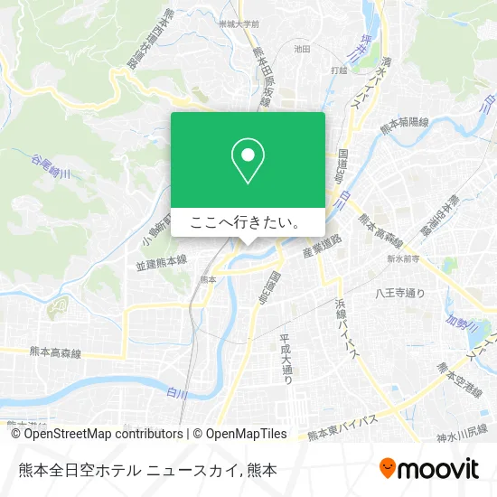熊本全日空ホテル ニュースカイ地図