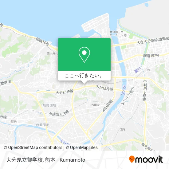 大分県立聾学校地図