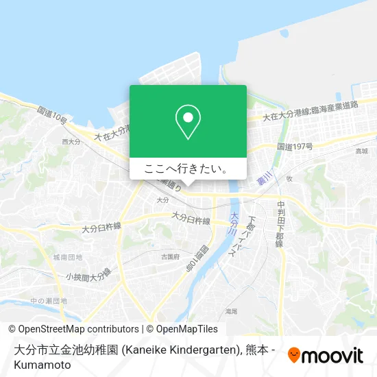 大分市立金池幼稚園 (Kaneike Kindergarten)地図